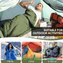 OBTANIM Sleeping Bags Portable Waterproof Camping Sleeping Bag for Adults Kids 4 Seasons Cold Weather or Warm Backpacking Hiking Travel Indoor Outdoor Use