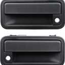 APPERFiT All Metal Exterior Door Handle Front Compatible with 1995-2000 Chevrolet Chevy Tahoe Suburban C1500 C2500 C3500 K1500 K2500 K3500 GMC Yukon Replaces 15742229 15742230 (Black)