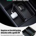 BMZX Center Console Organizer for New Tesla Model Y Juniper (2025-2026) & Model 3 Highland (2024-2025), Organizer and Cup Holder 3PCS for Model Y Model 3 Accessories