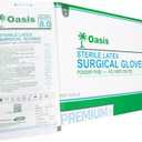 Generic Powder Free Latex Surgical Gloves, Size 8, 50 Pairs/Box