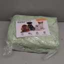 JOLLYVOGUE Calming Dog Beds Large Sized Dog, 36in Donut Washable Large Pet Bed, Anti-Slip & Anti-Anxiety Fluffy Faux Fur Round Dogs Bed, Fits up to 80 lbs Pets (Light Green)