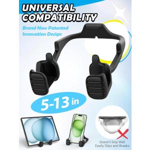 2 x Stocking Stuffers for Teens Boys Girls Tablet Stand for iPad: Universal Compatible Thumbs Up Lazy Cell Phone Stand Holder for Desk Cool Fun Birthday Gifts for Men Women Kids Adults Gifts for Christmas