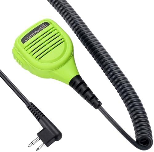 commountain Speaker Mic for Motorola Radios R2 CP100D CP200D CP200 CP185 CLS1410 CLS1110 BPR40D BPR40 RDU4100 RDU4160D RMU2040 RMU2080D CLS RDU RMU, PMMN4013 PMMN4013A 2 Pin Shoulder Microphone