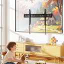 monTEK Ultra Slim Fixed TV Wall Mount Bracket for 4395" Flat & Curved TVs, Super Low Profile 0.95" from Wall, Holds 150 lbs, Supports VESA 800x400, Fits 16"/18"/24"/32" Studs