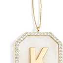 Christmas Initial Ornaments, Letter K Ornaments for Christmas Tree, Hanging Ornament for Mother Best Friends Sister Wife