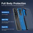 Hualele for Samsung Galaxy S23 Case,[Military Grade Protection] [Dropproof Shcokproof] Anty-Slip Grip Slim & Tough Dual Layer Galaxy S23 Case,Dark Blue