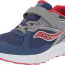 Saucony Cohesion 14 Alternative Closure Running Shoe (4.5 Little Kid, Navy/Red)