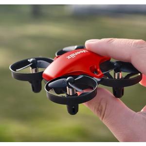 V995 Red Mini Drone for Kids and Beginners,Indoor RC Quadcopter Plane with 3D Flips, 360° Rotation, Circle Fly, Auto Hover, Headless Mode, 21Mins 3 Batteries, Gift for Boys and Girls