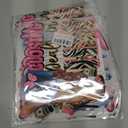 5 x 6pcs Iron On Patches Decals for Clothing T-Shirt Heat Press Decal Design Black Women Heat Transfer Sticker Decoration Applique