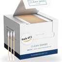 Clean Skin Club Clean Swabs, 2 Pack, 1000 Total Count, One Pointed Tip, Biodegradable + Organic Cotton & Bamboo, Makeup & Nail Polish EyelinerTouch-ups, Ear Cleaning QTips, Sterile, Hypoallergenic