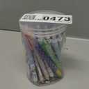 YIKANGHENG 50 Pcs Fine Point Cute Pens With a Pen Holder, 0.5mm 50 Different Random Styles Black Ink Kawaii Gel Pens for Office, Study, Gift and Home Supplies (50)