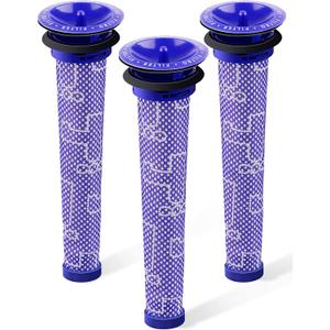 3Pack Pre Filters Replacement for Dyson - Vacuum Filter Compatible with Dyson V6 V7 V8 DC59 DC58 Replaces Part 965661 01 