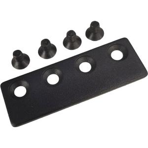 FREDBECK Sliding Barn Door Track Connector Black