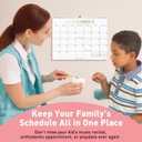 5 x S&O Gold Foil Wall Calendar from January 2026-June 2027 - Tear-Off Monthly Calendar - 18 Month Academic Wall Planner - Hanging Organizer to Track Anniversaries & Appointments - 13.5"x10.5in