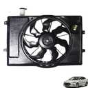 Radiator A/C Condenser Cooling Fan Assembly Replacement for 2017 2018 Elantra 2018-2020 Elantra GT 25380F2000