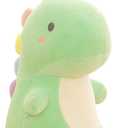 Stuffed Animal Plush Toys, Cute Dinosaur Toy, Soft Dino Plushies for Kids Plush Doll Gifts for Boys Girls (Green, 9 Inch) (Small)