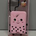 Toycamp for Samsung Galaxy S24 Ultra Case - Compatible with Magsafe Credit Card Holder Wallet Magnetic Cute Women Teen Girls Kawaii Girly Unique Fun Design Phone Cover ffor Galaxy S24 Ultra (MilkTea)