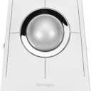 Kensington SlimBlade Pro EQ Wireless Trackball, Bluetooth, 2.4GHz Connection, Rechargeable, Programmable Buttons, White/Silver Ball