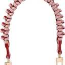 PH PandaHall 17.5 Inch Braided Purse Strap, Pink Short Handbag Strap PU Leather Purse Handle Replacement Top Handle with Golden Hardware for Tote Crochet Bag Shoulder Handbag Under the Arm Purse