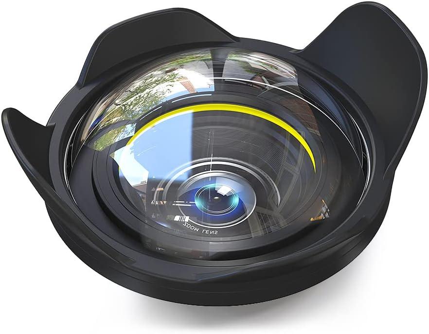 Sea frogs Camera Lens Wide Angle 67mm Interface Compatible with Sony Nikon Fujifilm Camera Seafrogs Waterproof Housing Underwater Diving Fisheye