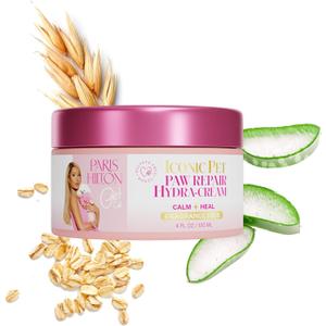 2 x Paris Hilton Paw Repair Cream - Sulfate-Free & Fragrance-Free, 120ml | Hypoallergenic, Nourishing Dog Cream for Soft, Healthy Paw Pads