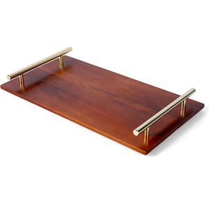 Acacia Wood Cutting Board with Removable Gold Handles | Cheese Boards, Challah Board, Charcuterie Board. A Multi-Use Board for Cutting, Serving & Decor | Perfect Chopping Boards for Kitchen