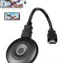 Wireless Display Adapter True 4K, 2.4G/5G WiFi HDMI Dongle, No Delay Screen Mirroring Video Audio Receiver for Phone Pad Cellphone Tablet Laptop PC iOS Android Windows MacOS to HDTV Monitor Projector (Black)
