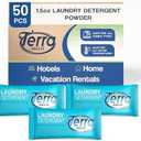 Terra Breeze Laundry Detergent Powder - 1.5 oz Individually Wrapped Packet (Case of 50)