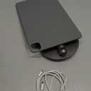 LULULOOK [Upgrade Magnetic Wireless Charging Stand for iPad Pro 12.9 3rd/4th/5th/6th, Foldable Aluminum Alloy Desk Arm Mount with 360 Rotating Base for iPad Air 13" M4(2026)/M3/M2, Cable Included