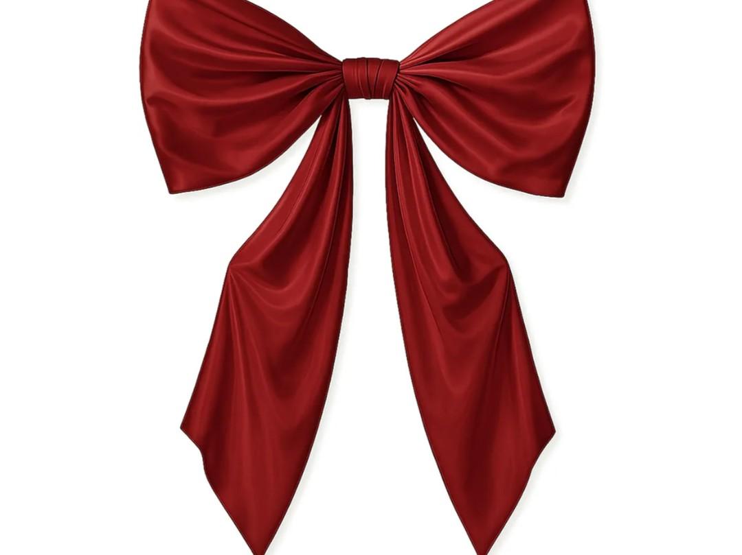 43 x 24 Inches Large Bow Themed Party Decorations Giant Red Bow Decor Satin Ribbon, Contains Felt Big Red Bow Wall Decor Girl Coquette Birthday Wedding Decorations