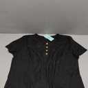 Womens Summer Tank Tops Sleeveless Loose Fit Henley Button Down Shirts to Wear with Leggings Casual Pleated Blouse, XXL