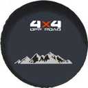 For Ford Bronco, Toyota, Jeep, Hummer H3/3.7L, Land Rover SUVs Spare Tire Cover, Spare Wheel Cover, Tire Cover Protector (L, 265/70R16, 275/70R15, 31x10.5-15)