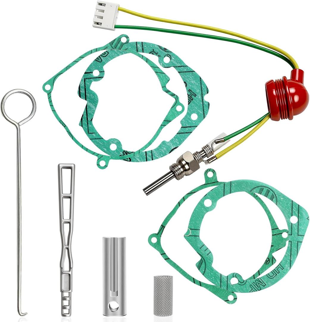 Diesel Heater Glow Plug Repair Kit, 12V/24V 5KW 8KW Parking Diesel Heater Glow Ignition Plug Kit with Filter, Fit for Car Heater Repair Parts, Diesel Heater Accessories