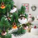 12 Pcs Seashell Starfish Christmas Tree Ornaments, Natural Shells Starfish Hanging Ornaments with Pinecones, Perforation Xmas Sea Shells Starfish Pine Needle Decoration for DIY Craft Beach Home Deocr