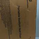 Sportneer Stadium Seats with Back Support: 2.5'' Thick Comfy Cushion 6 Adjustable Angle Bleacher Seat with Armrest - 2 Large Pockets