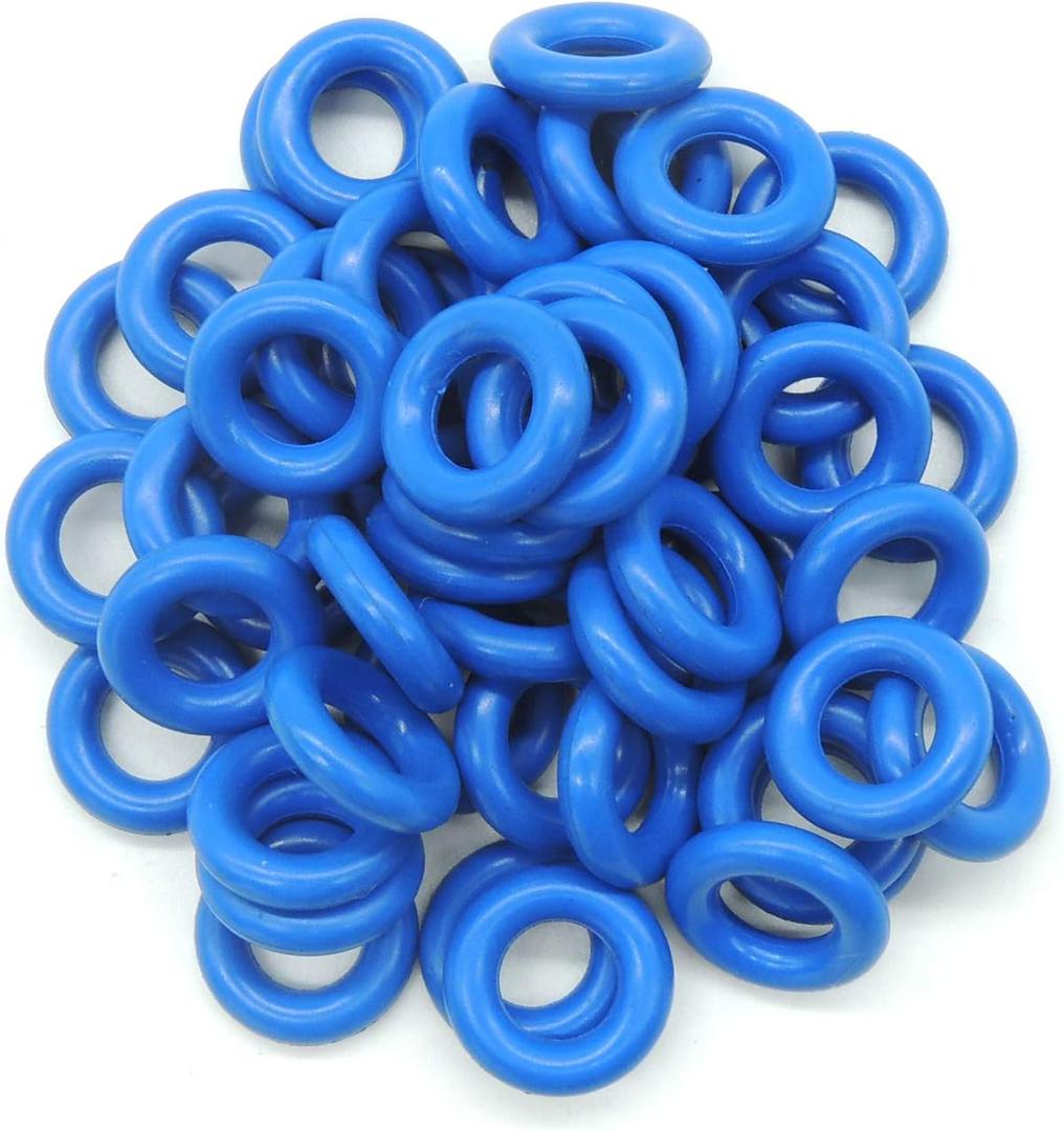 HiSport Fuel Injector O-Rings Set 7.52mm X 3.53 mm Blue Universal Repair Kits 50 Pcs Compatible with IWP043 IWP063 IWP069 IWP181 IWP189 IWP162 0280158233 0280158091 0280158020 0280156161 Fuel Injector
