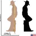 Cardboard People Cowboy Leaning Silhouette Life Size Cardboard Cutout Standup