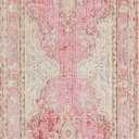 Momeni Rugs Isabella Traditional Medallion Flat Weave Area Rug, 2'7" X 8' Runner, Pink