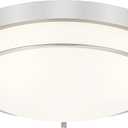16 inch Close to Ceiling Light Fixtures, Brushed Nickel Farmhouse Ceiling Light with 3 Light for Laundry Kitchen Bedroom Bathroom, CL4822-3W-BN