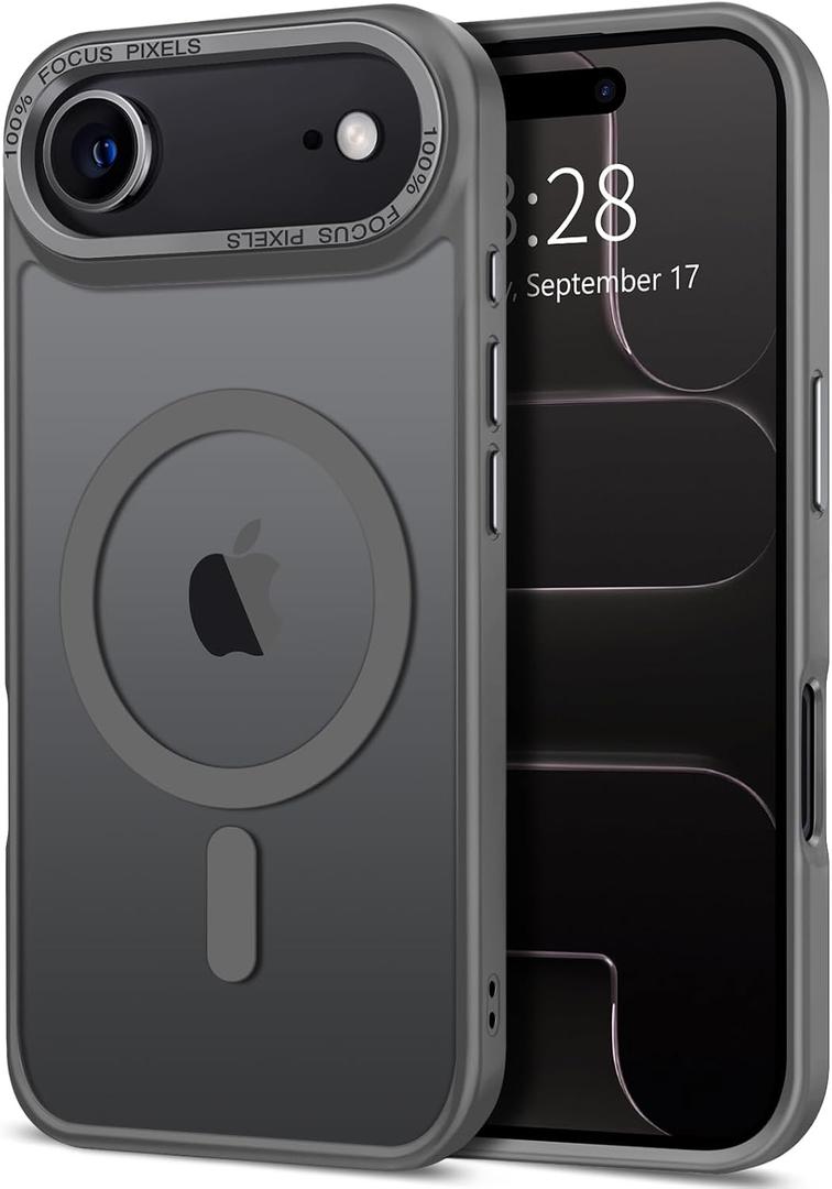 5 x Hython Case for iPhone Air Case Magnetic Translucent Matte Phone Cases 6.5" [Compatible with MagSafe] Thin Slim Fit Shockproof Bumper Hard Protective Cover for Women Men Girls, Frosted Gray, Mix