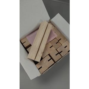 UNIQOOO 20 Pack Modern Sign Holders for Acrylic | Wood Table Number Display Stands | Place Card Holder, Photo Stand, Perfect for Retail Shop, Cafe Bar, Wedding Dinner Party and Events Decoration