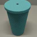 Manna Teal Rubberized Studded Tumbler 20 Oz