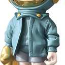 Dosker Astronaut Statues Spaceman Sculpture Polyresin Arts Gifts Light Blue Figurine Ornament Room Decor for Men,Home and Crafts Desktop Accessories Tabletop Decoration, Living Room, Office, Bookshelf