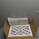 Cut-Out Design 16" Short Dog Gate for Small Dogs, Foldable Retractable Puppy Gate Indoor - Freestanding Lightweight Pet Barrier for Doorways, Stairs, Hallways (Extends to 35", White)