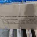 SMARTSTANDARD 5-Panel Frosted Glass Interior Door Slab, Slab Door for Pantry Pocket Laundry Bathroom French, Solid Core Pre-Assembled Panel Without Hardware, White