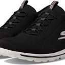 Skechers Women's Go Walk Travel Milan Hands Free Slip-ins Sneaker (9.5, Black/Pink)