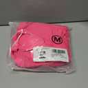 Aleumdr Ribbed One Piece Swimdress Swimsuits for Women Tummy Control Tie Knot Swim Skirt V Neck Bathing Suit (Pink, M)