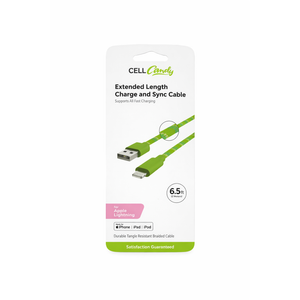 Cell Candy Fast Charging And Sync Cable 6.5ft