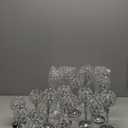 Qunclay 18 Pieces Crystal Candle Holders Bulk Candle Stick Holder Centerpieces for Table Wedding Centerpieces Crystal Decorative Tealight Dining Table Decor for Party(Silver)