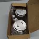 6 Oz. (Ounce) Glass Bulb Jar Syrup Dispenser, Sugar Dispenser, Retracting Spout, Dispensing Thumb-Lever, Pancake House Style (2)